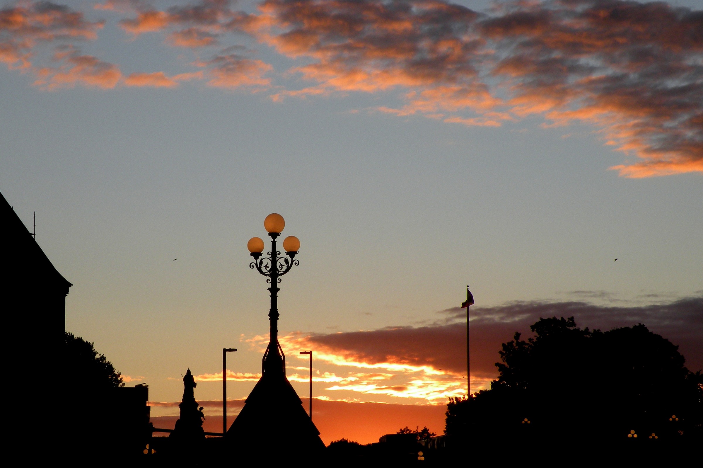 Red sunset in Ottawa