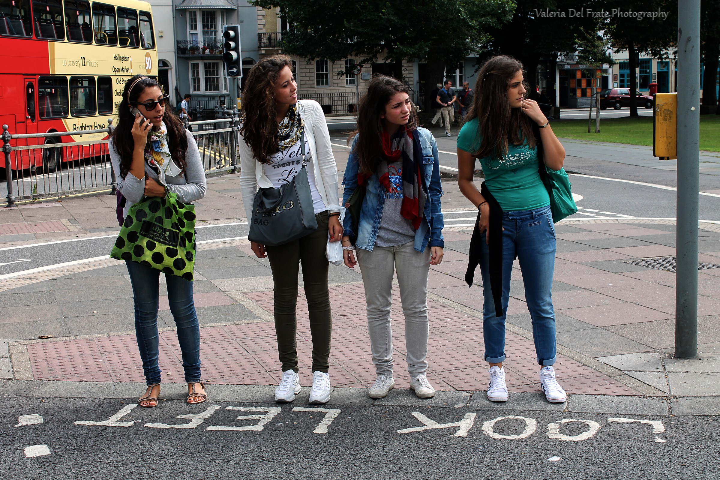 Look Left and across the road