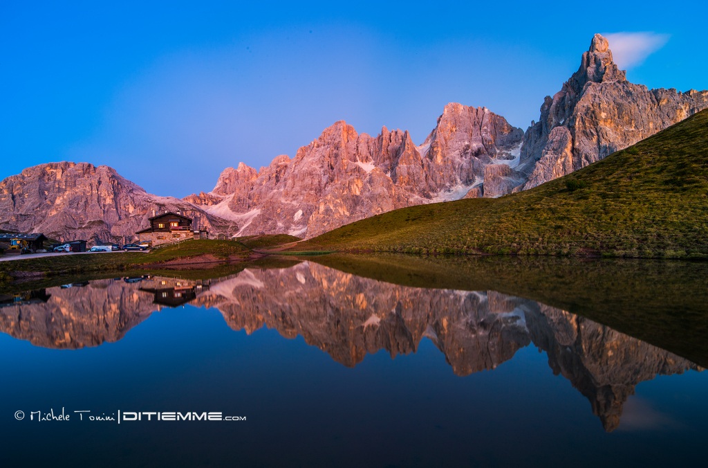 Sunset on the Pale di S. Martino