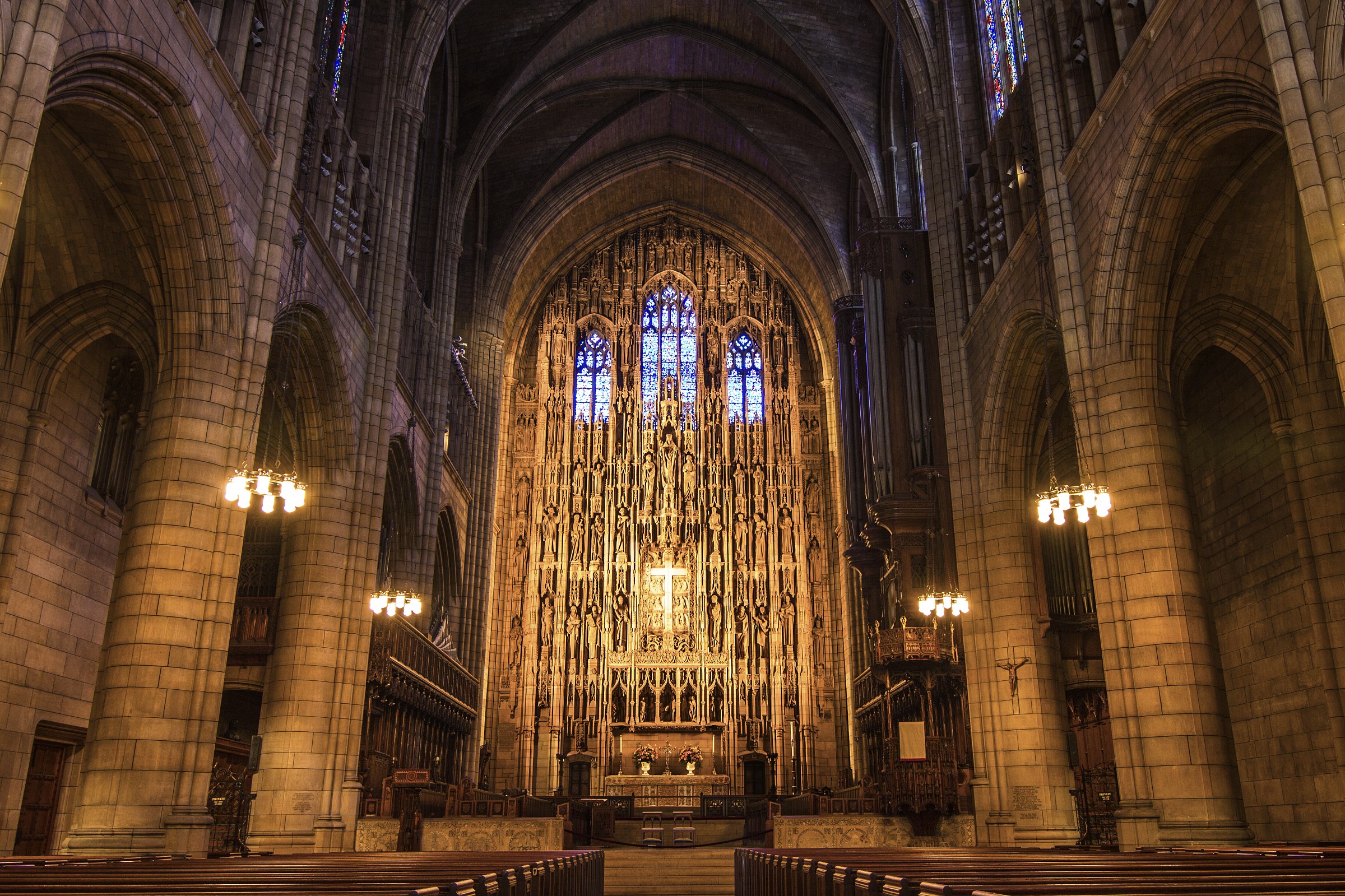 Chiesa di ST. Thomas vista in direzione Est.
