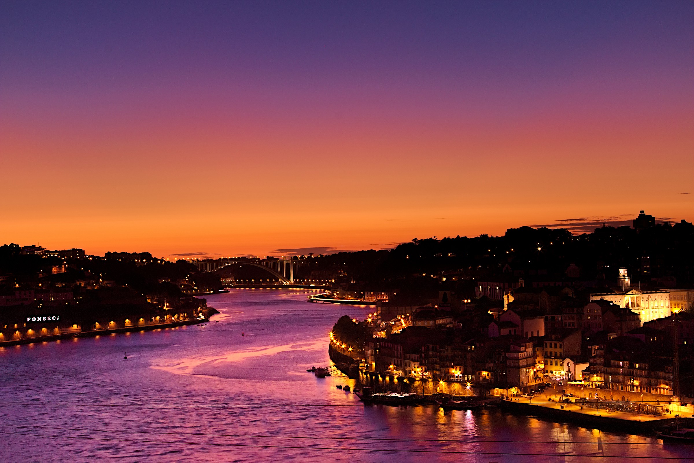 Tramonto a porto con un minimo di post