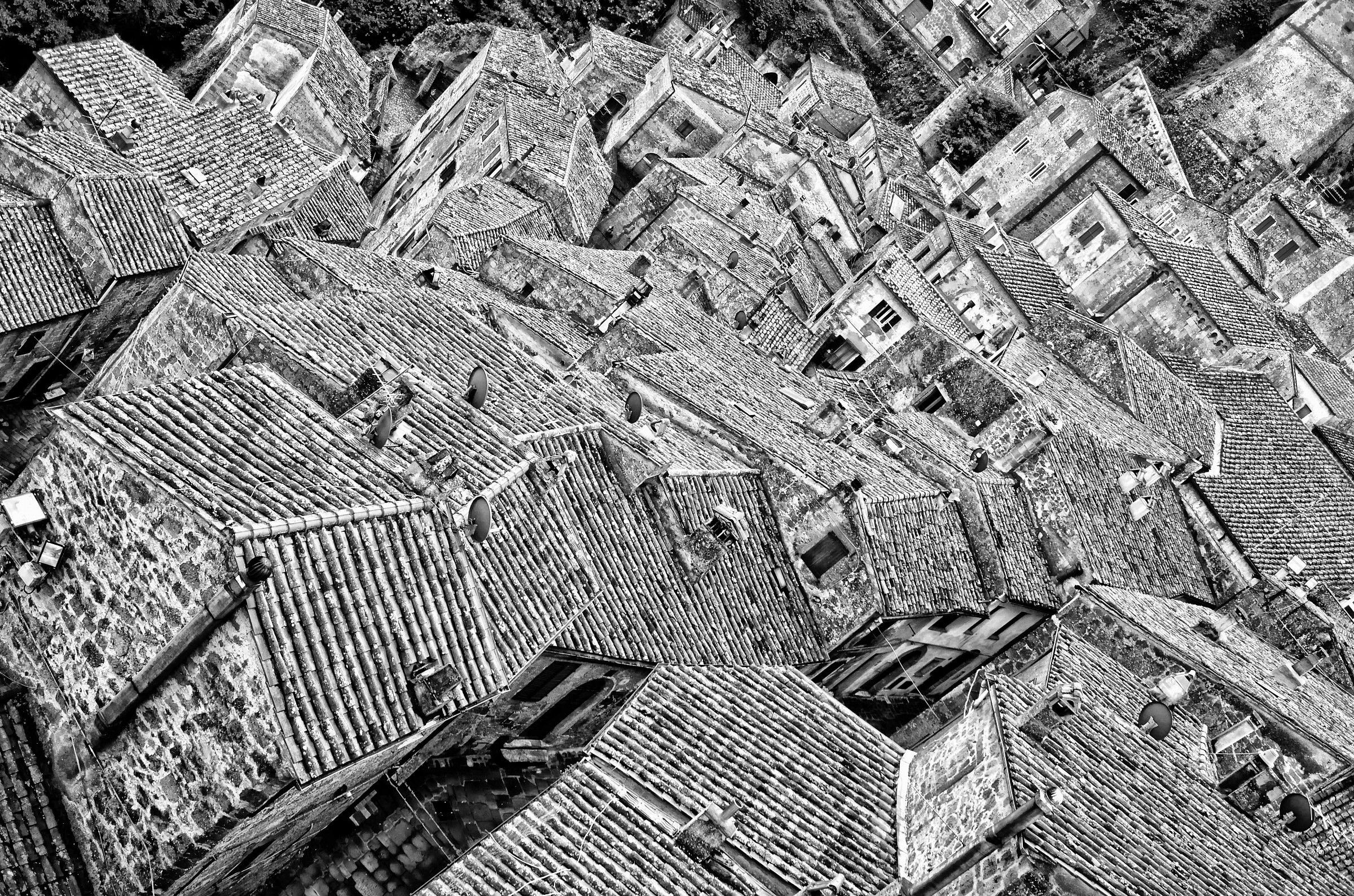 the roofs of Pitigliano (Grosseto)