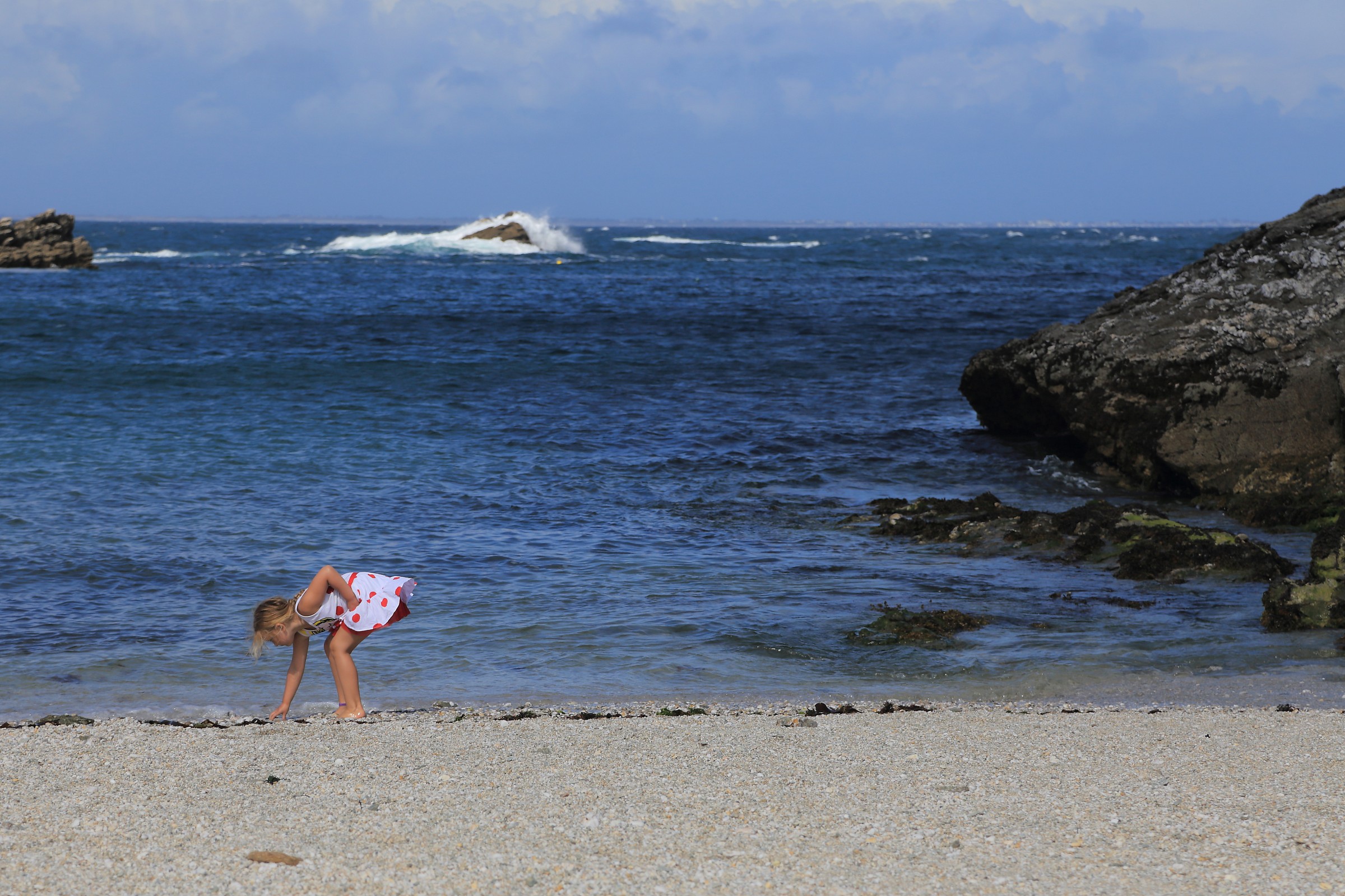 La petite fille et la mer - Belle Ile en Mer