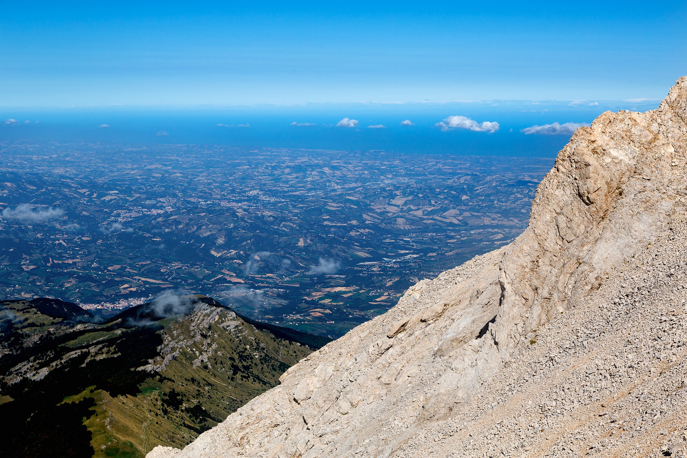 The Adriatic Sea from the Gran Sasso