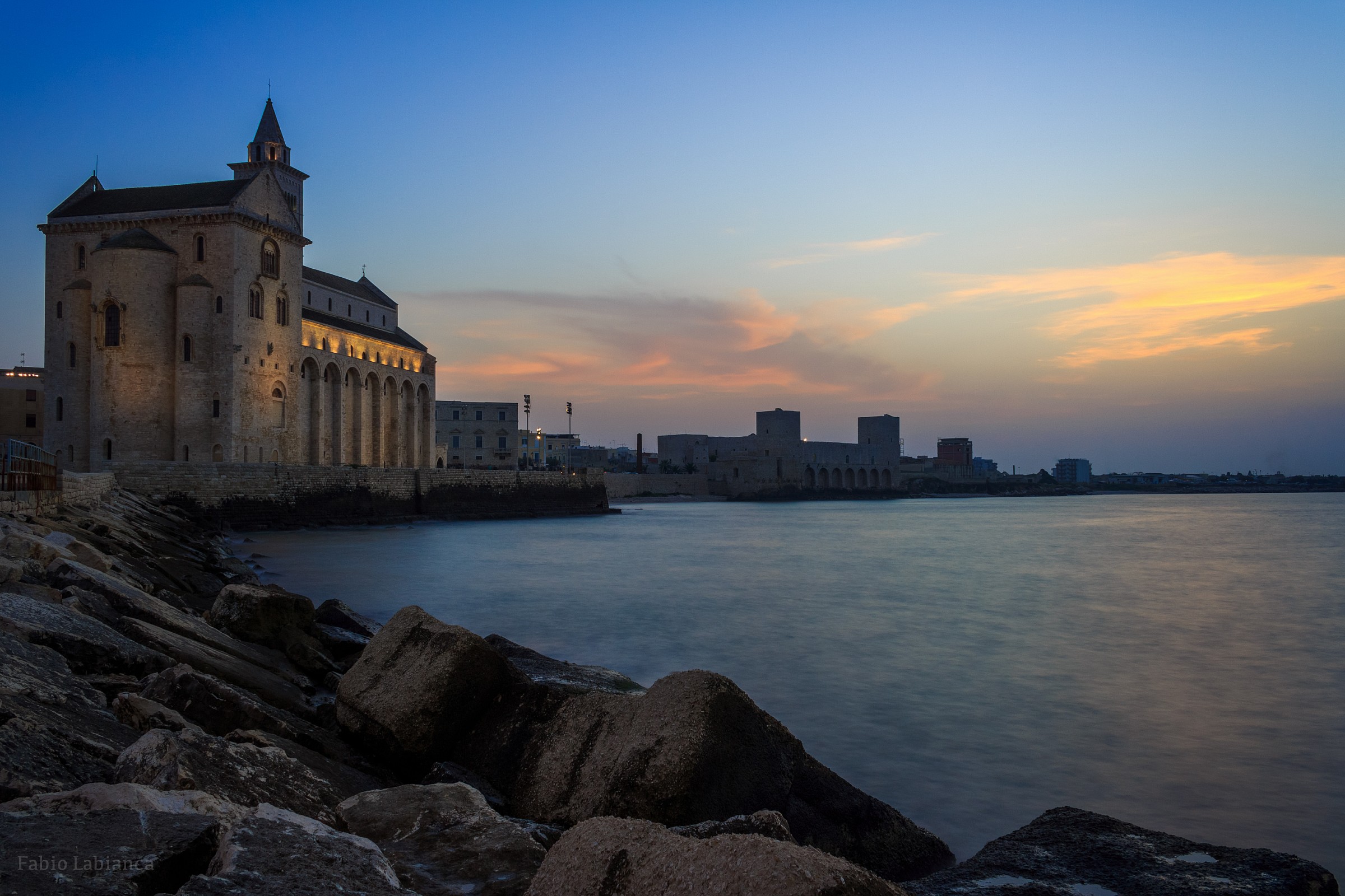 Cathedral and the castle of Trani