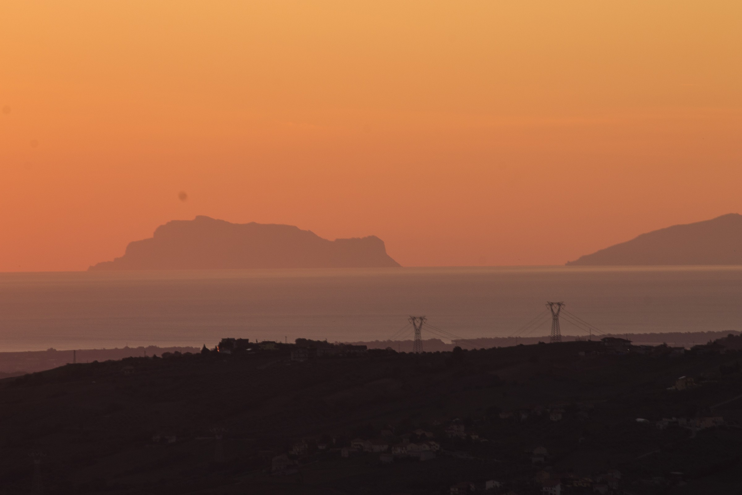 ...l'isola di Capri vista da casa mia.