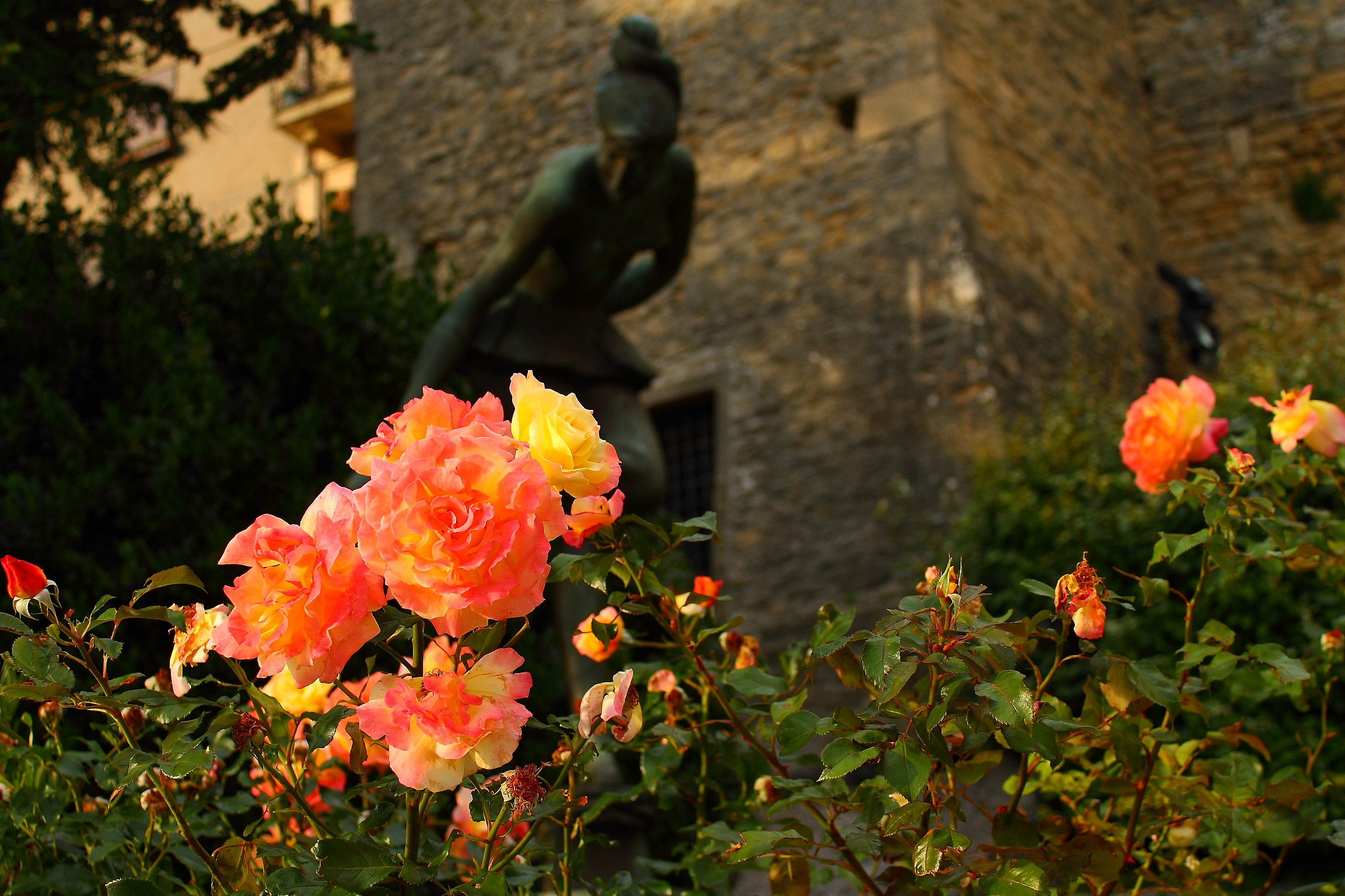 dancing on the flowers