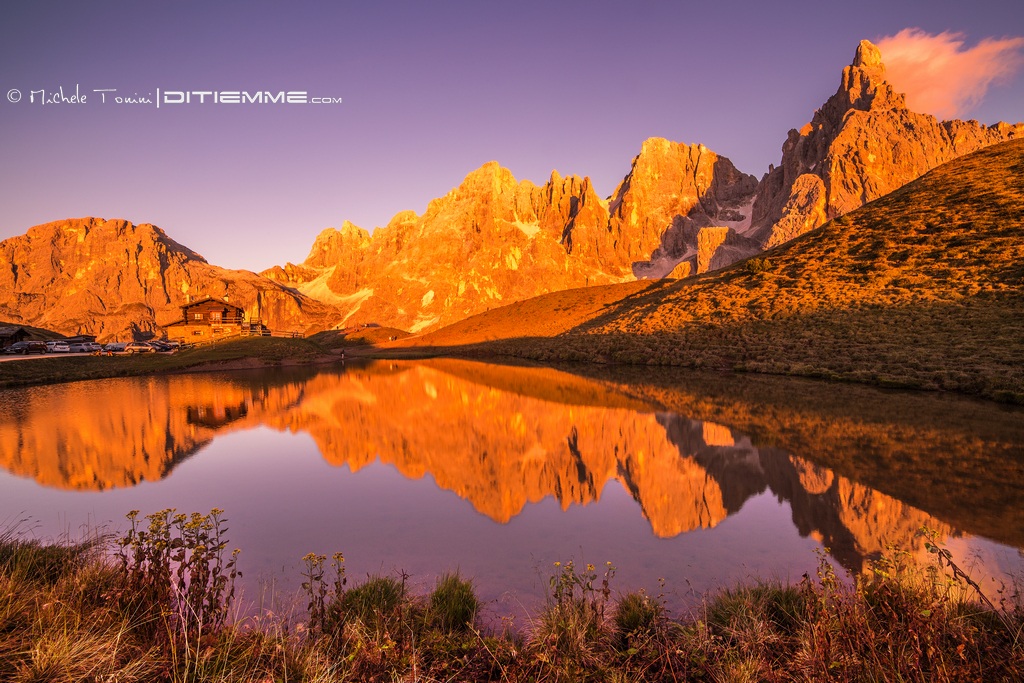 Tramonto a Passo Rolle