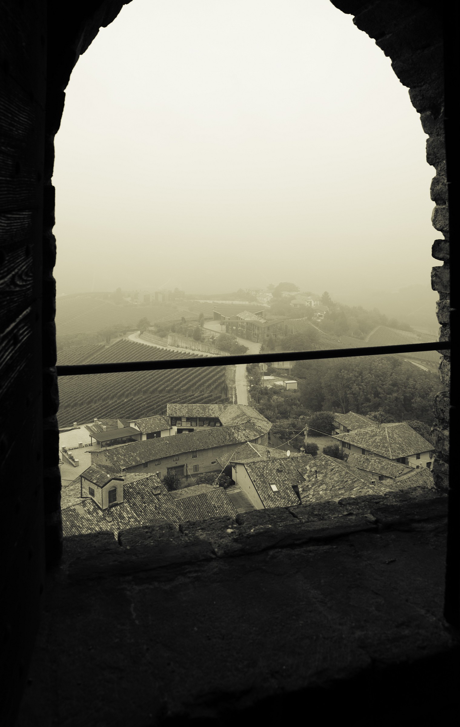 From the tower of the castle of Serralunga d'Alba