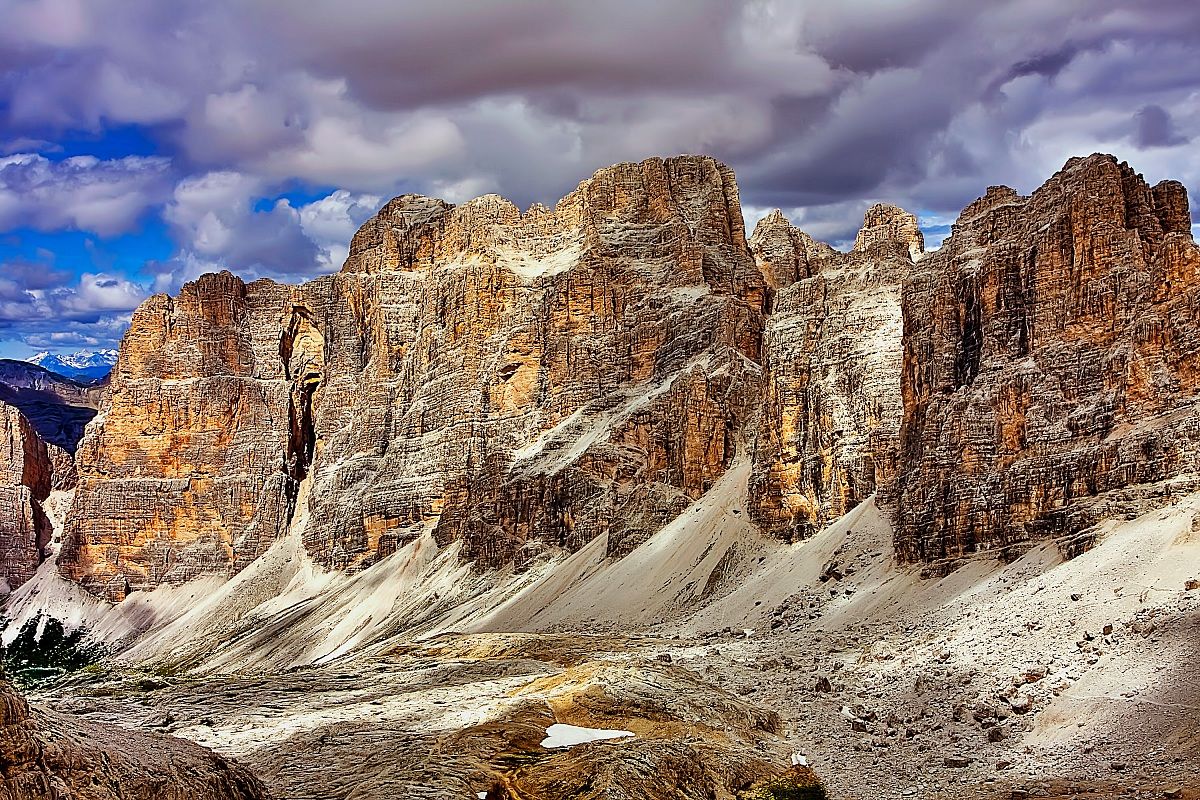 Scendendo dal rifugio Lagazuoi