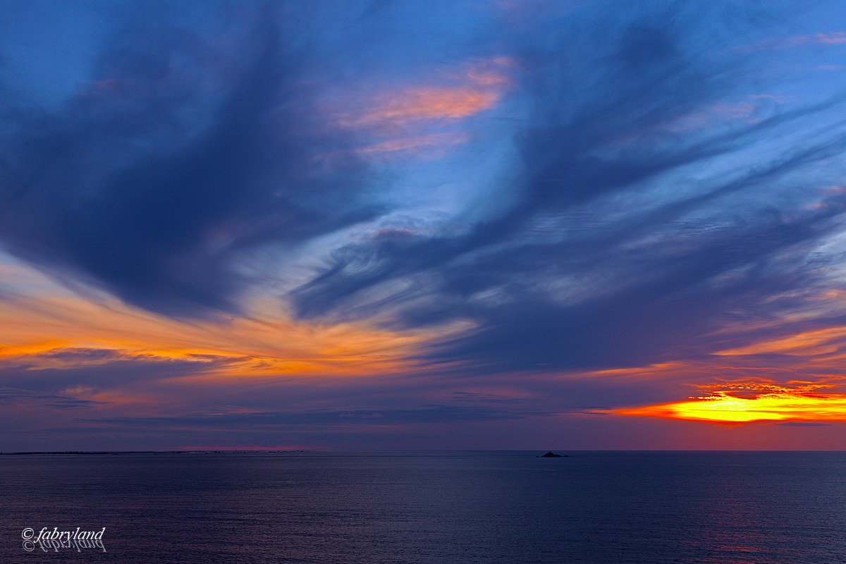 when the clouds paint ...