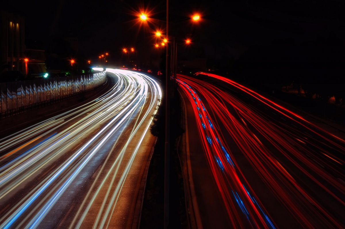 Atene Highway by Night