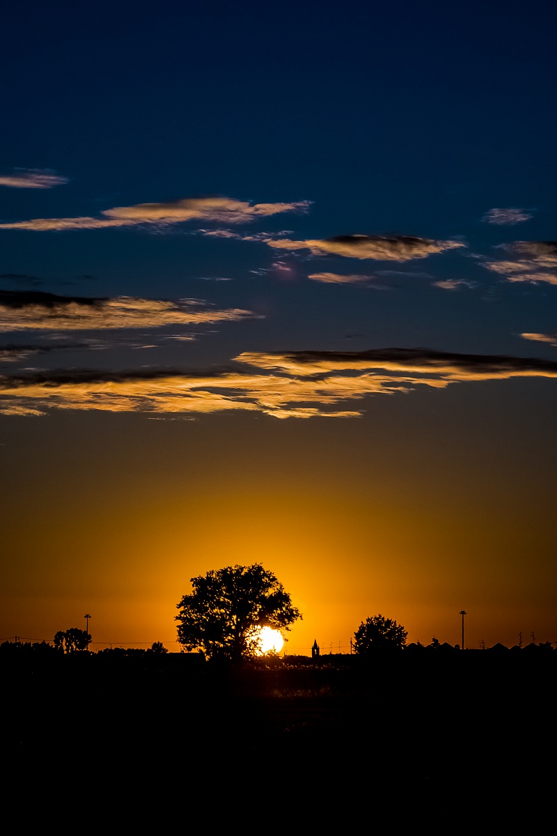 Limpido tramonto  a Gainago