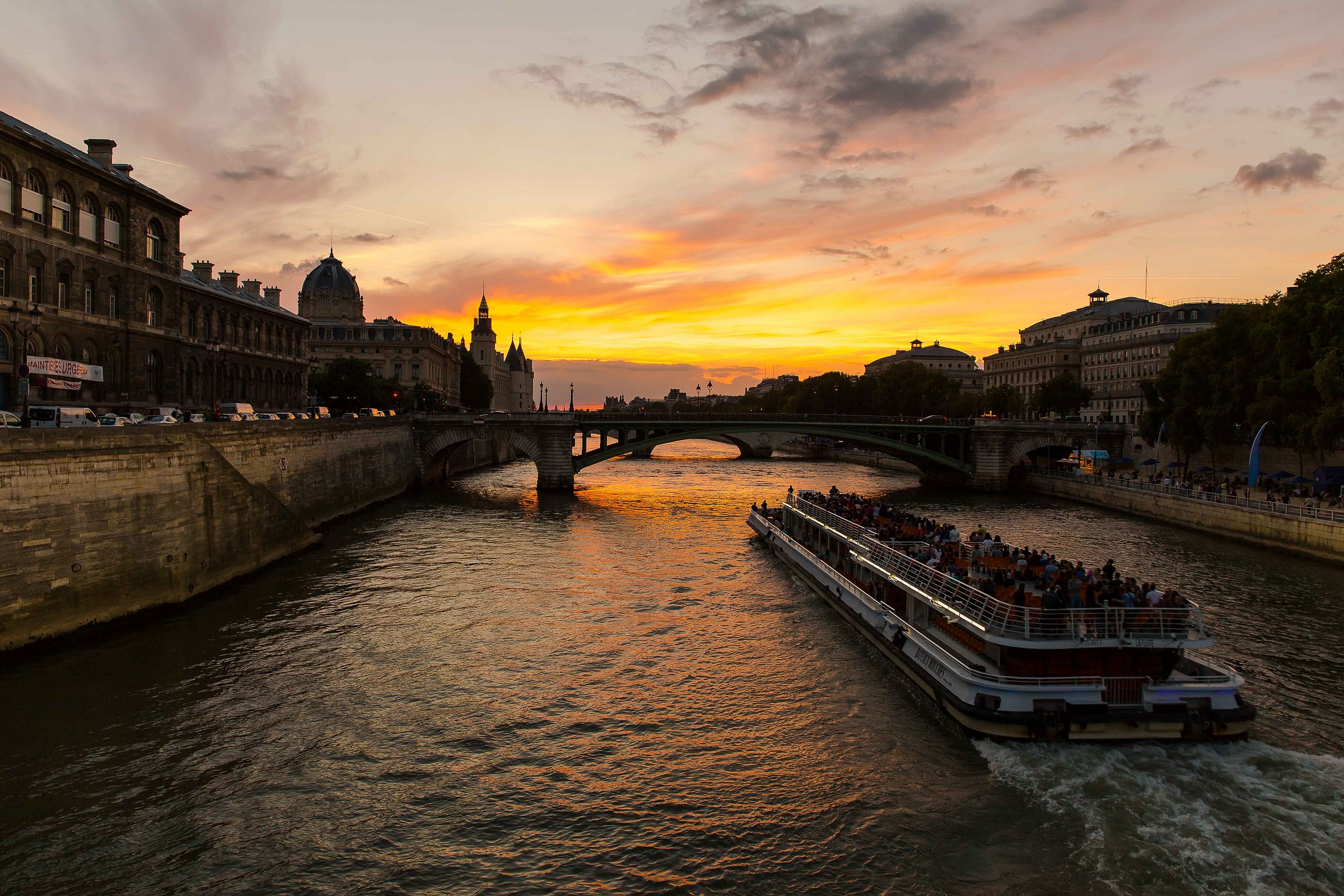 Sunset on the Seine