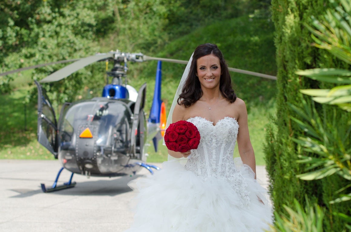 La sposa in elicottero