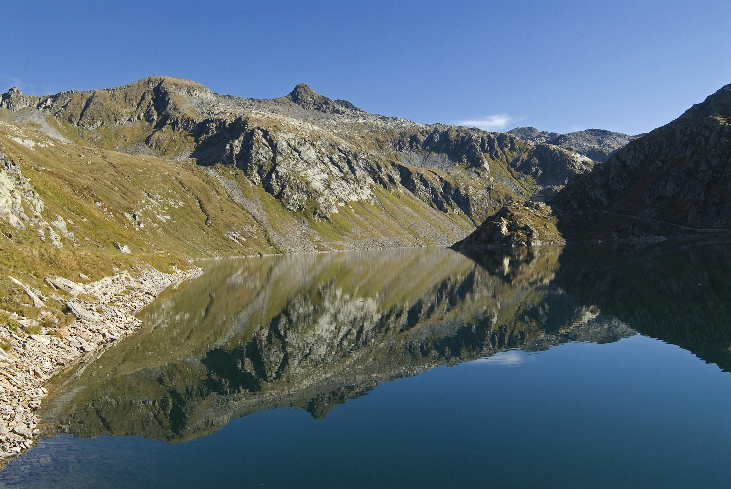 From the dam of Lake of the Sella