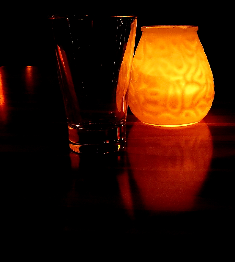 Drinks by candlelight