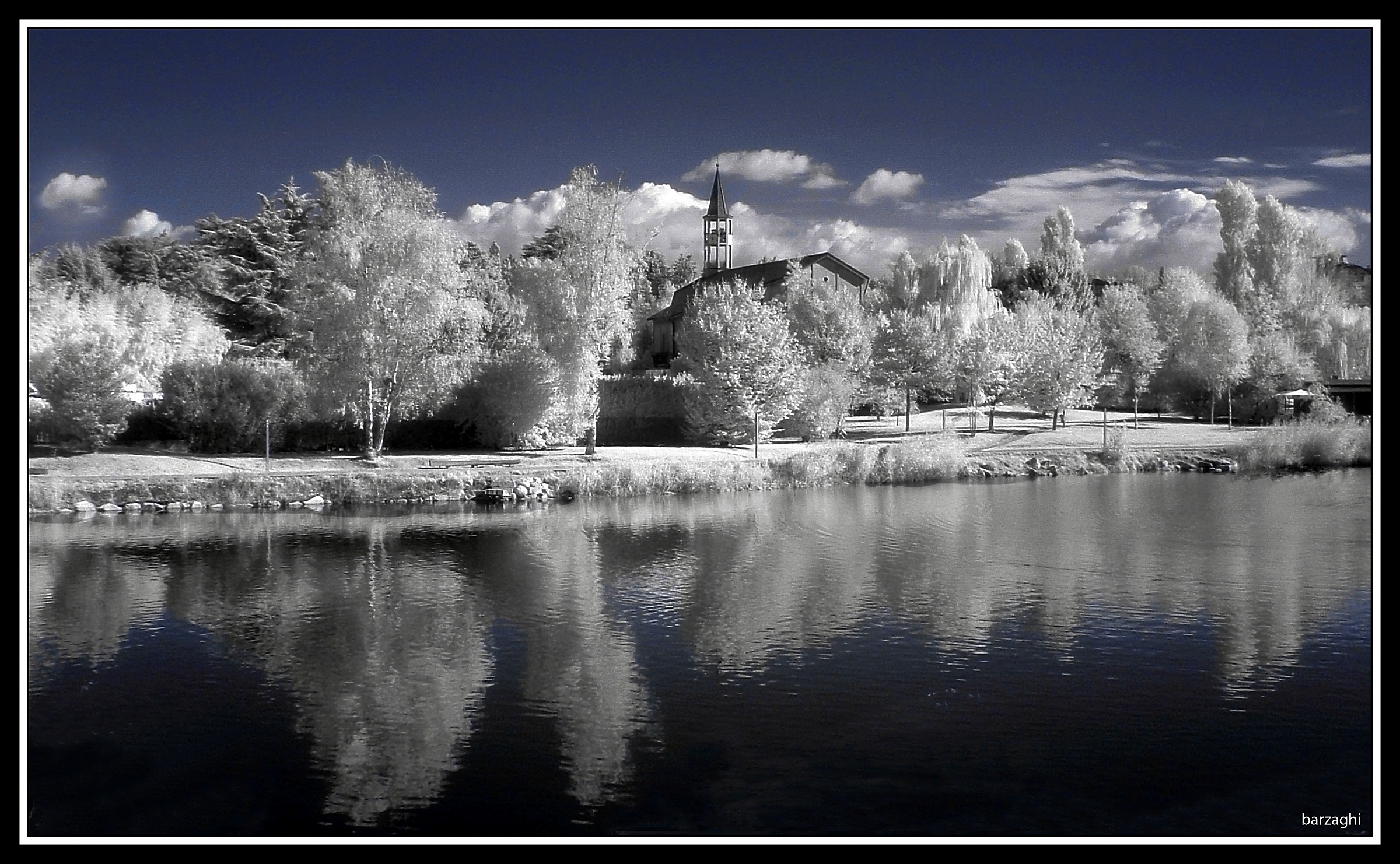 il laghetto in infrared