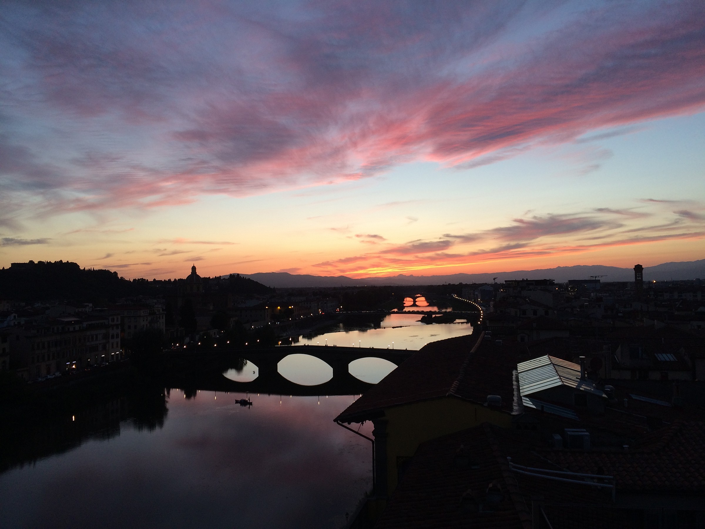 Florence Sunset on the Arno