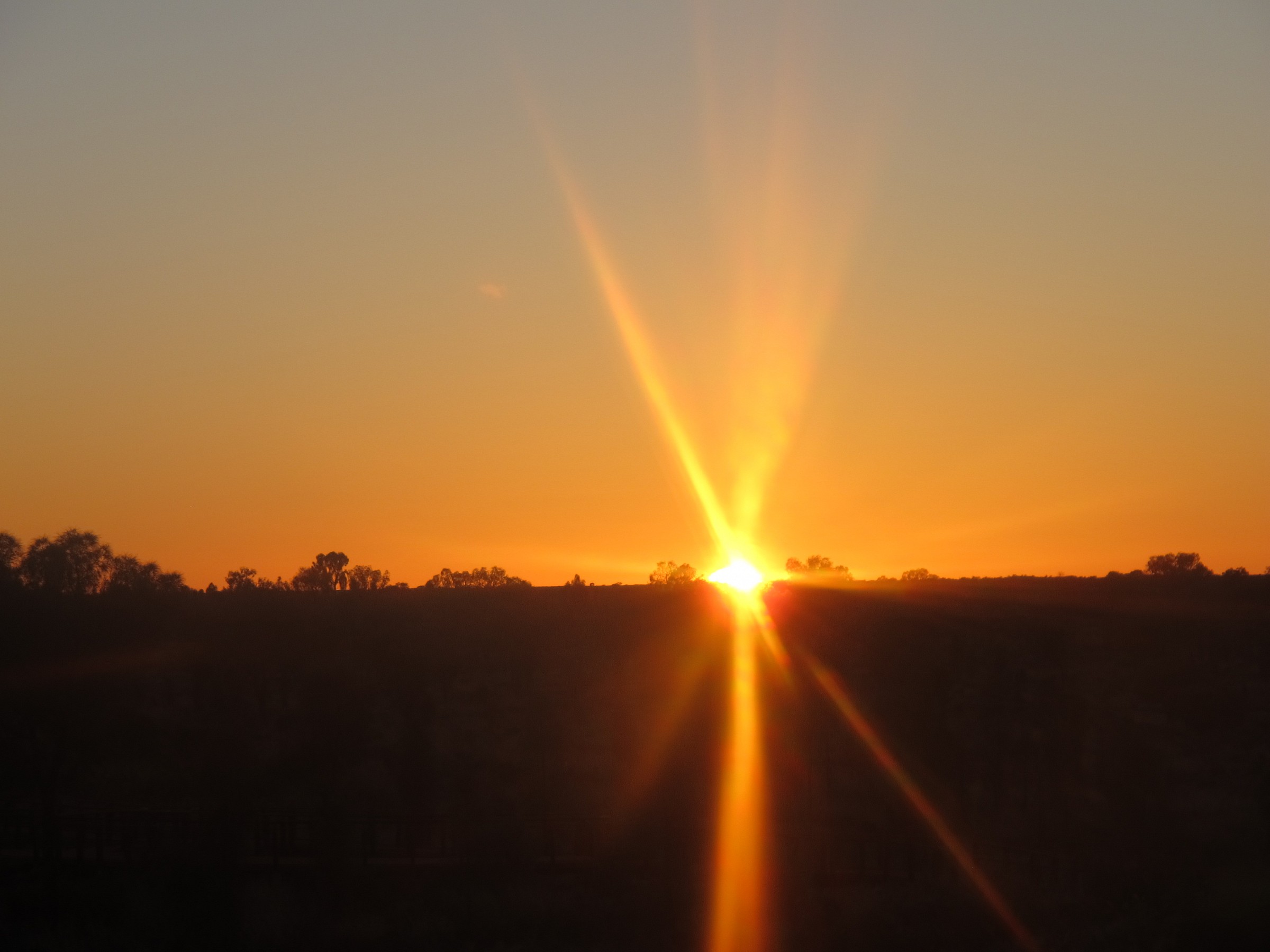 Sunrise in the Australian outback