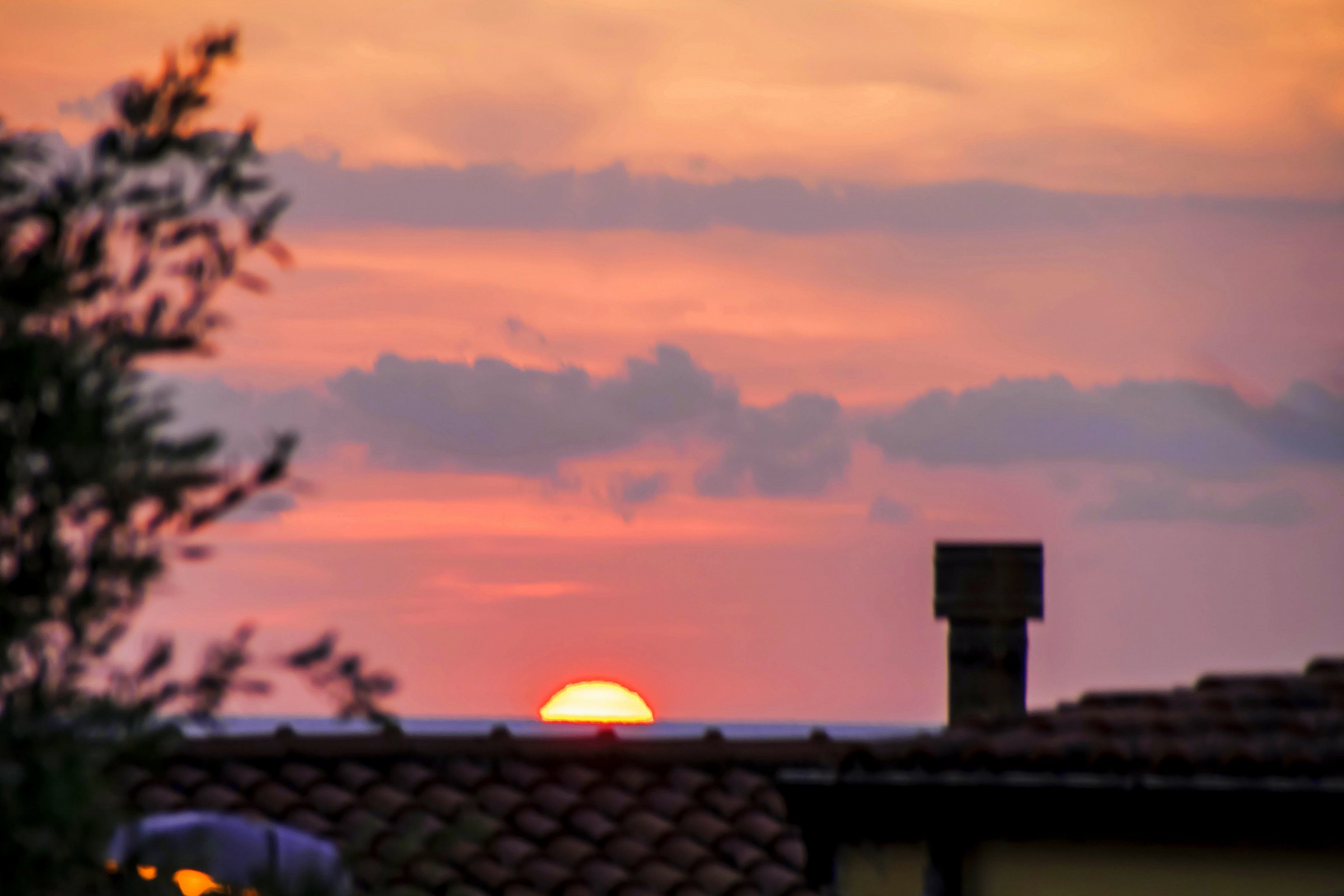 Tramonto scattato al volo a Palinuro.....sfocato!