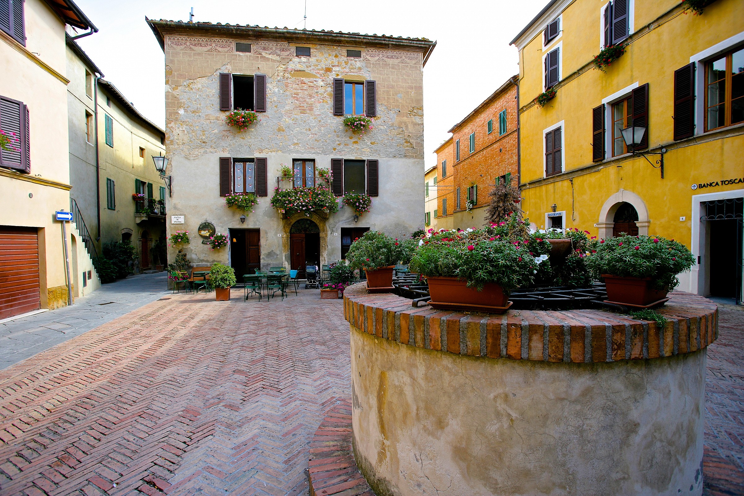 Pienza (Siena), piazza di Spagna
