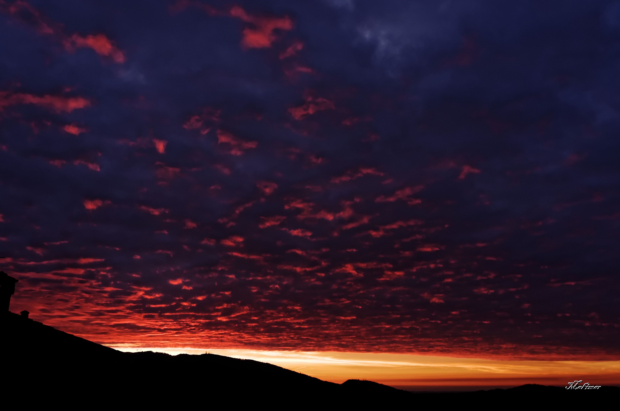 Sunrise over Brescia