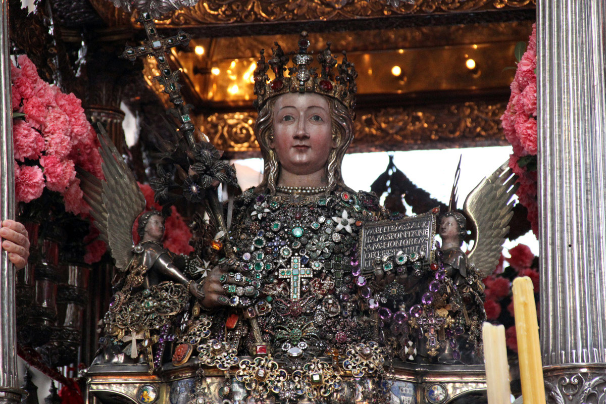 Catania - Bust of S. Agata on fercolo