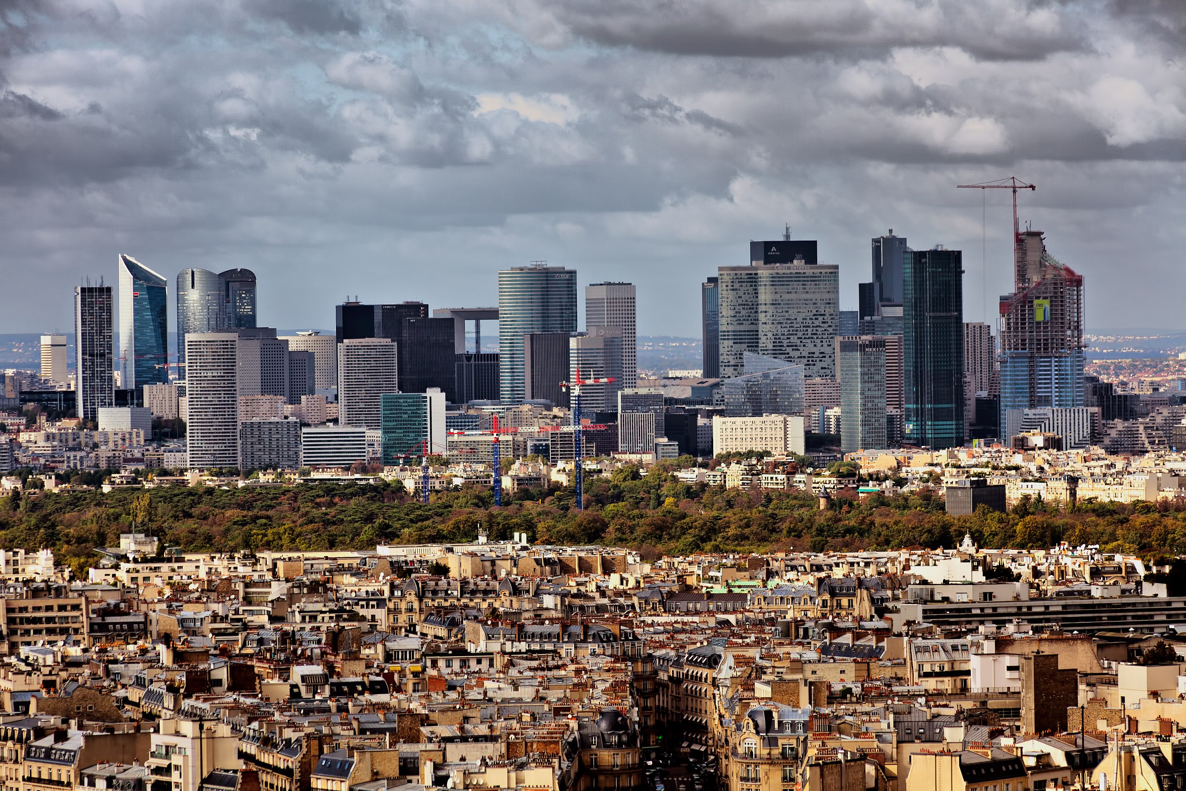 La Defense from Eiffel Tower