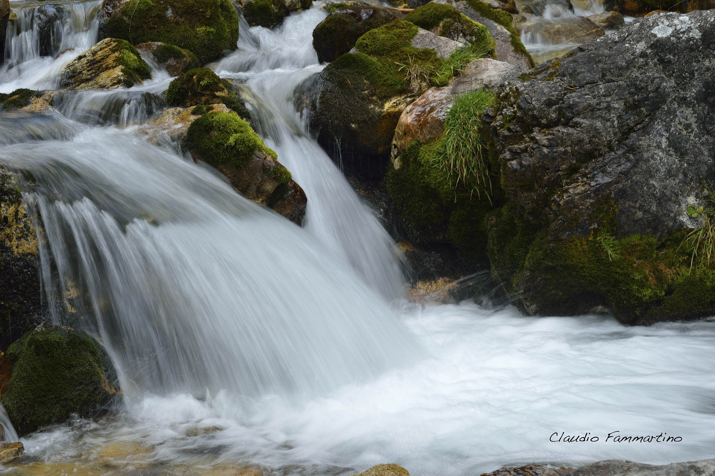 Stream high mountain
