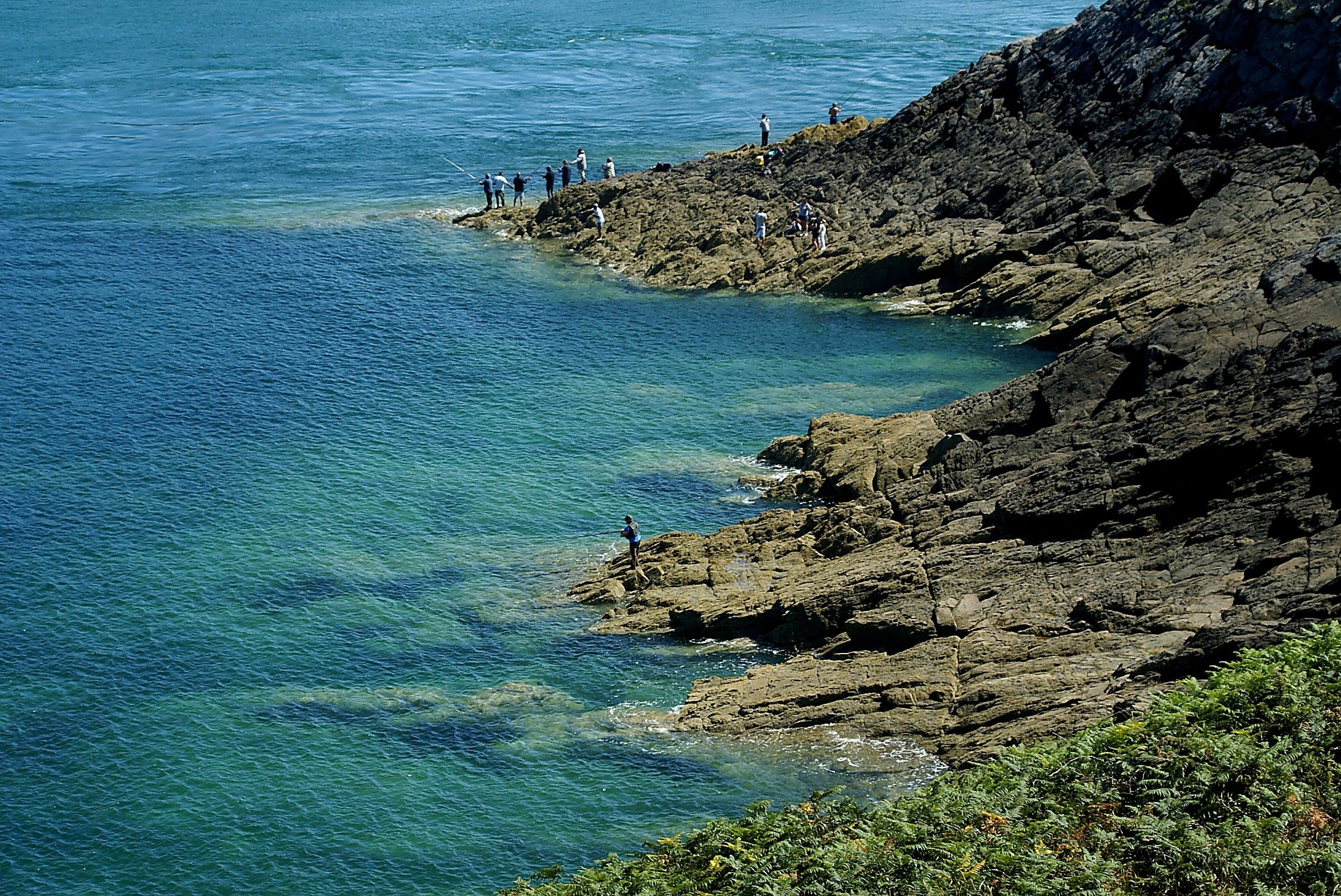 Point du Grouin: fishermen