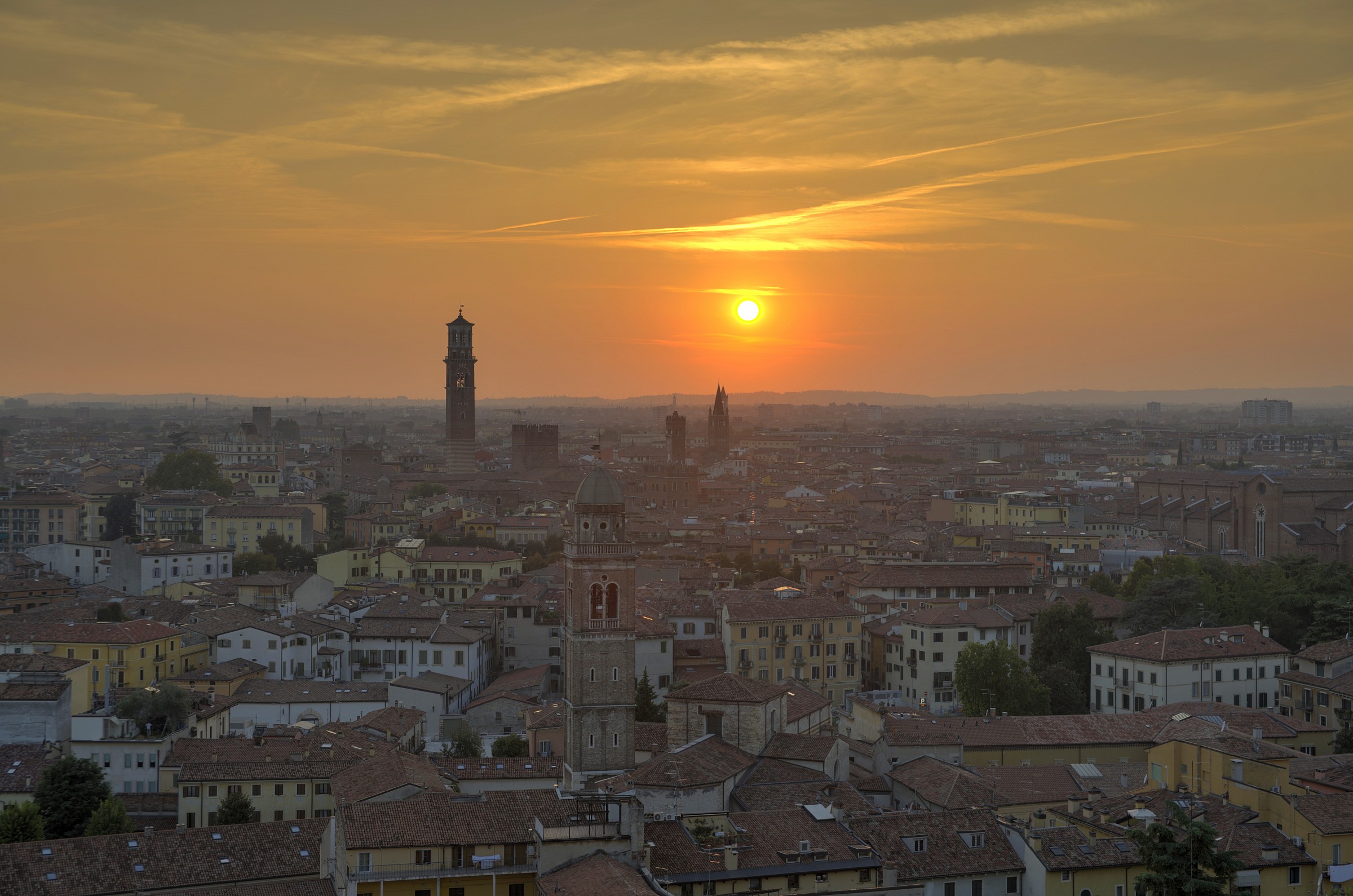 Tramonto autunnale veronese