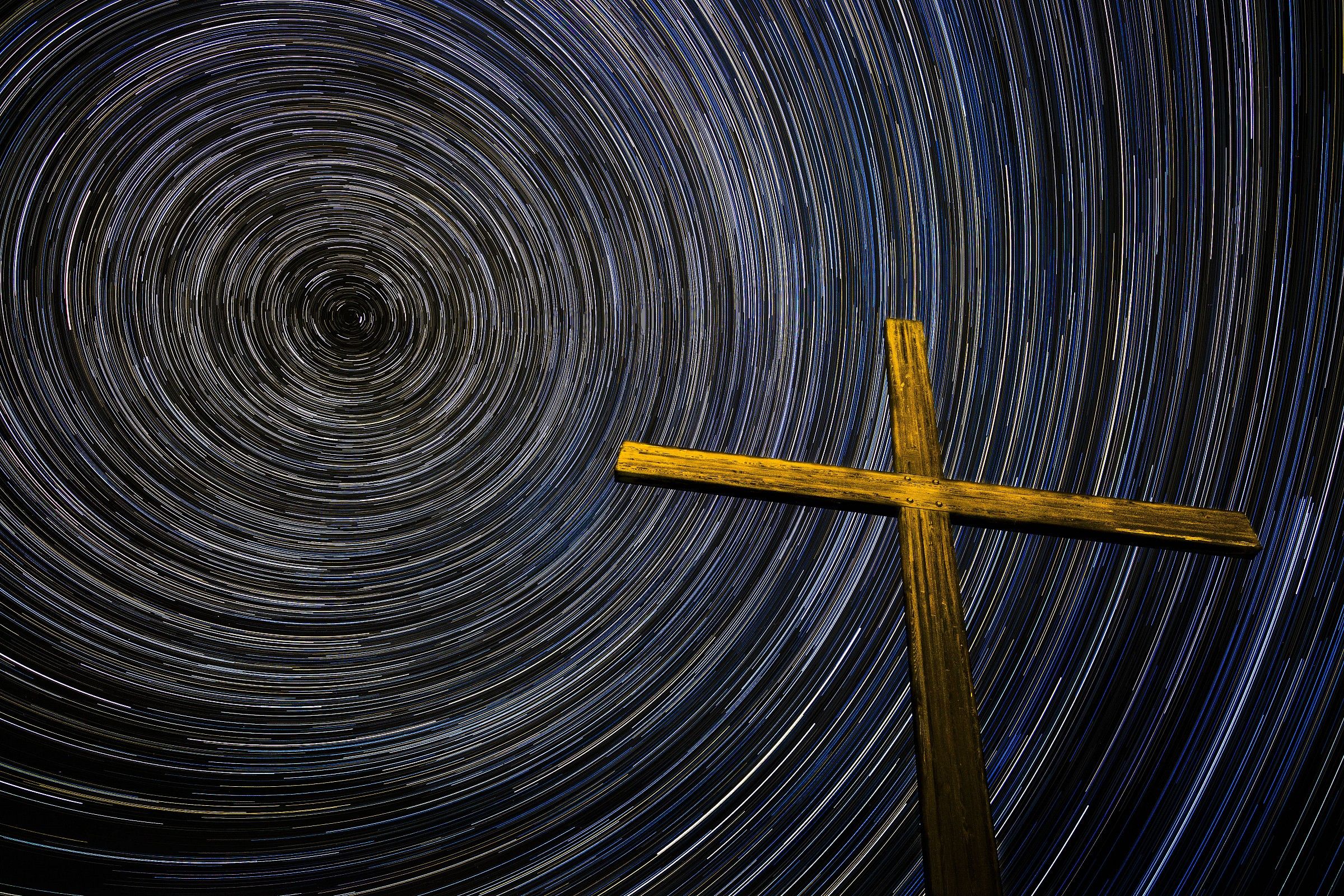 Startrails - La Croce della Sambuca