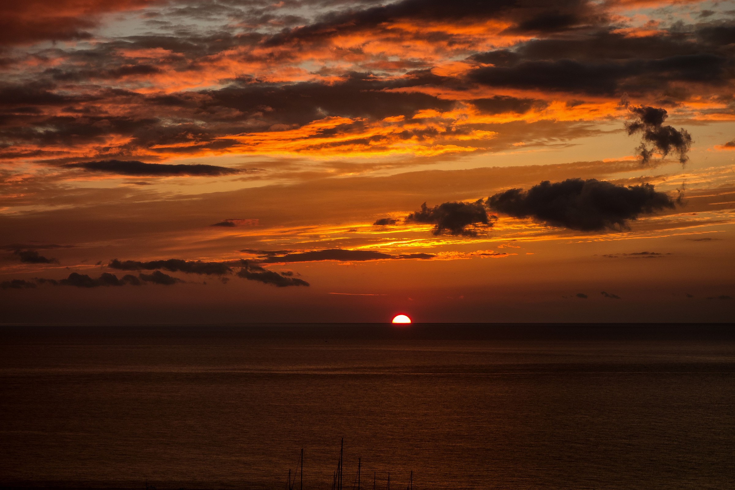 tramonto al porto di agropoli