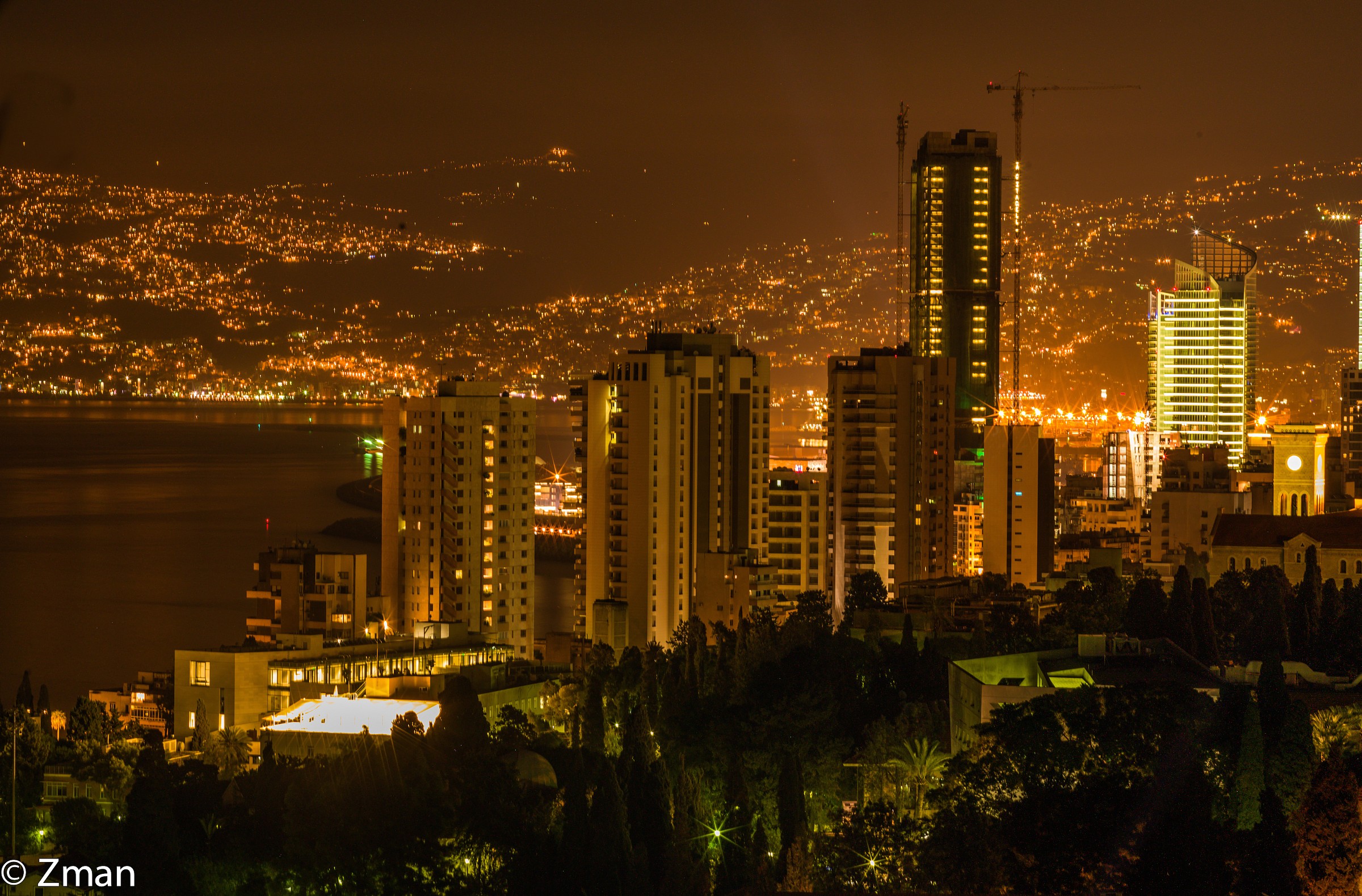 Beirut notte dalla mia finestra