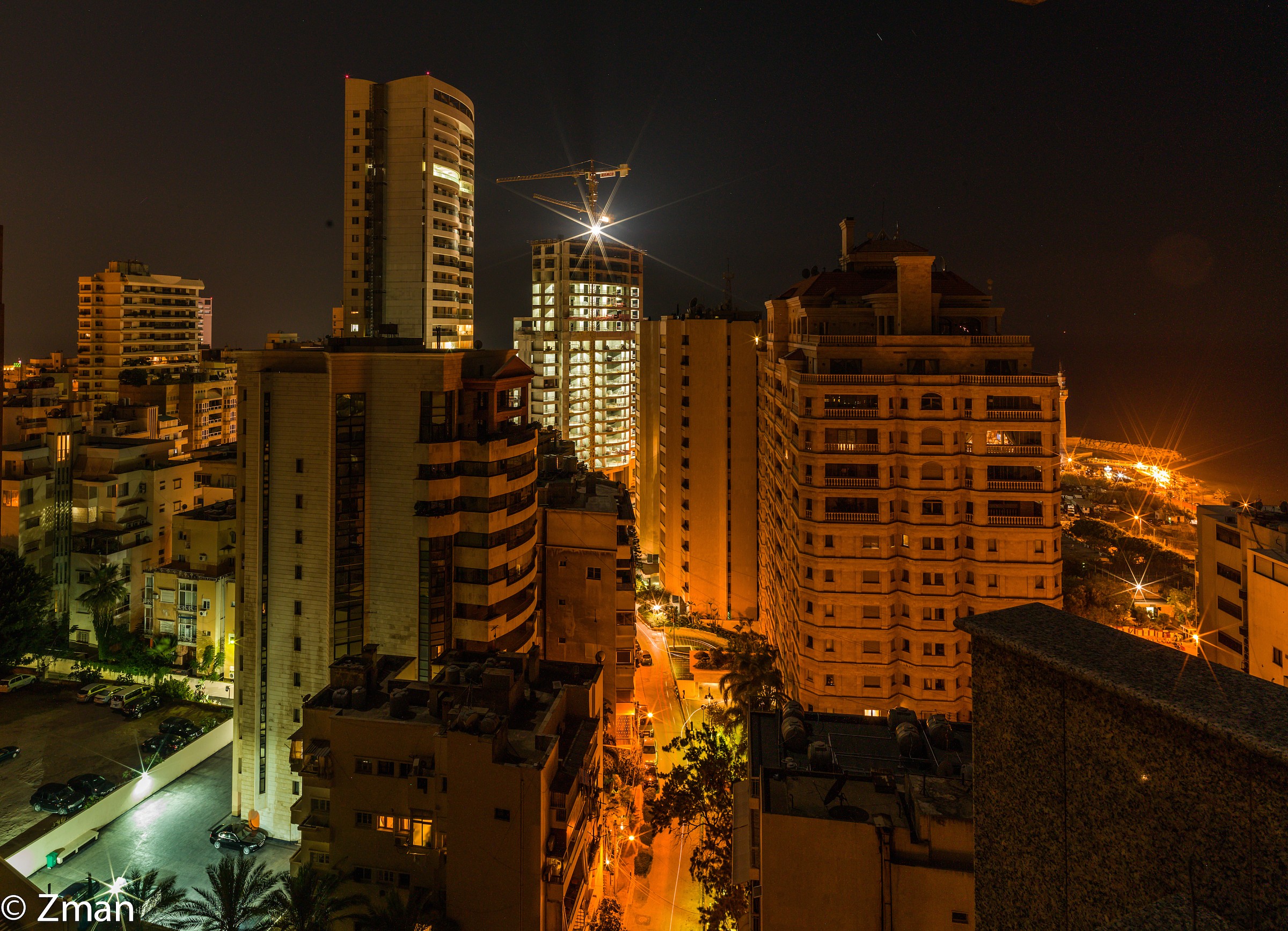 Beirut notte dalla mia finestra