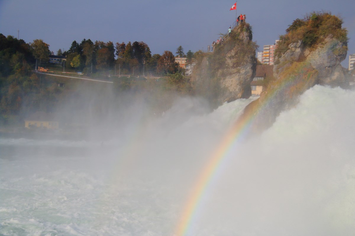 rainbow on the water