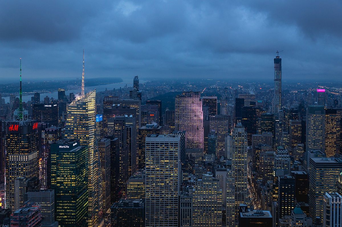 blue hour from the empire state building