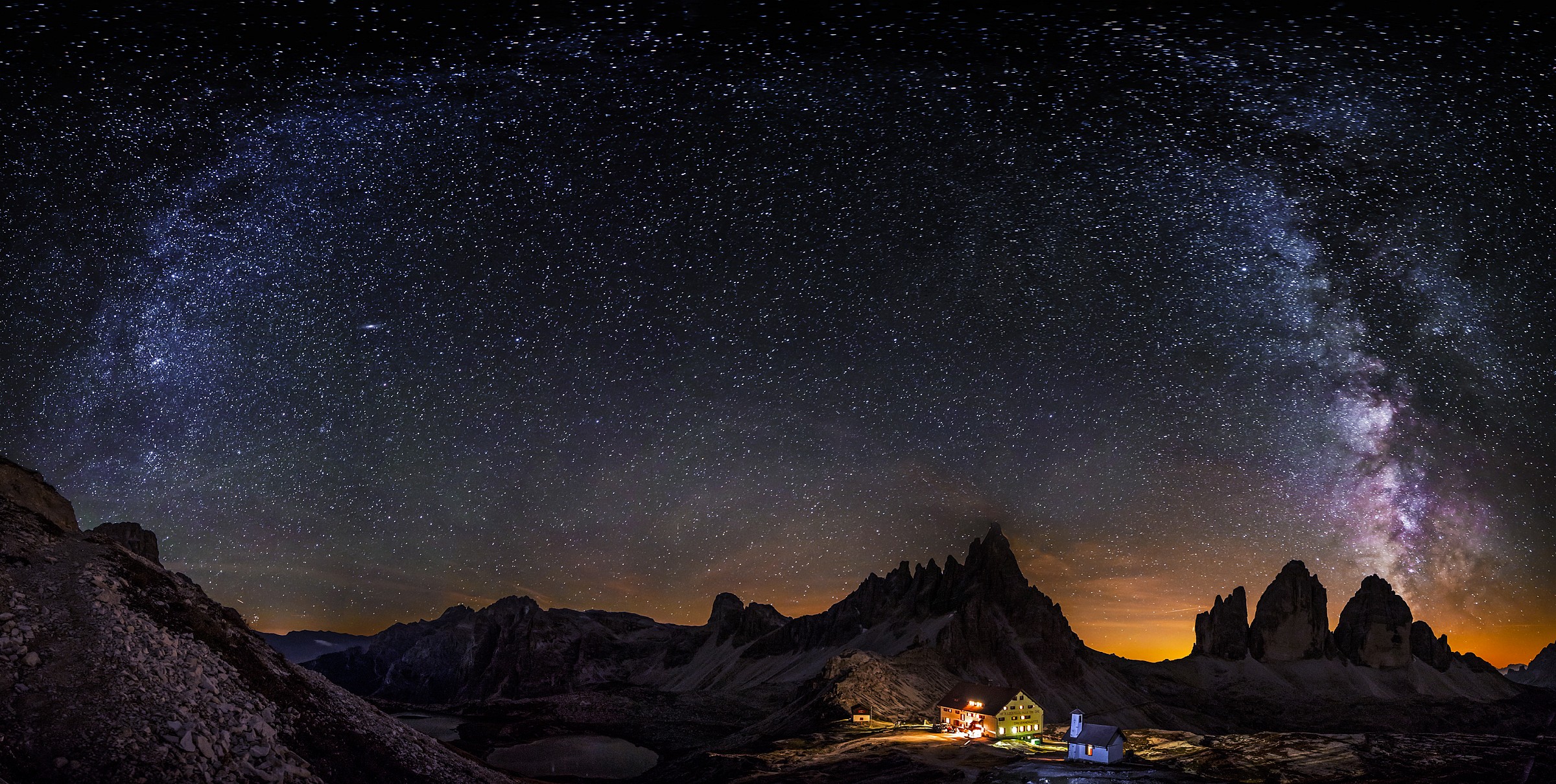 Milky Way at 3 peaks