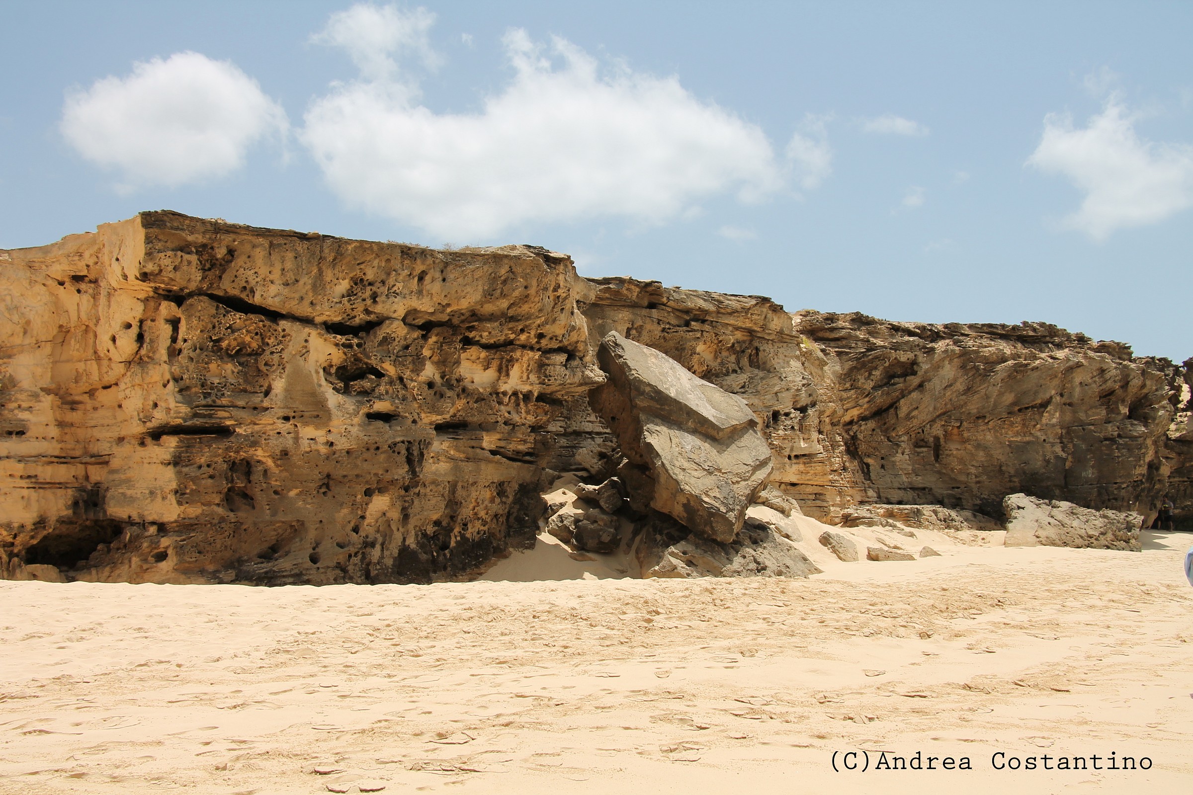 Rock formations in the sea