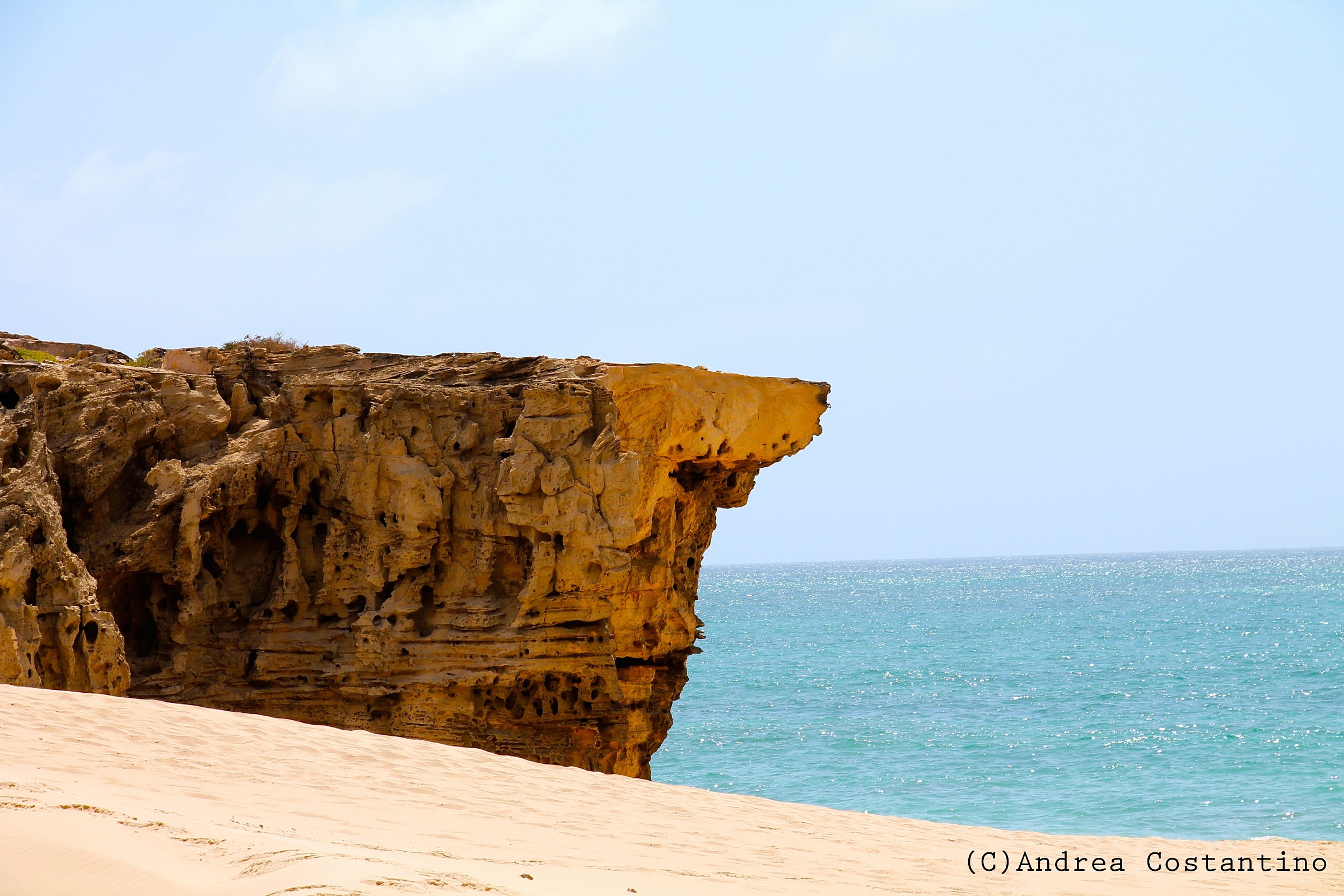Rock formations in the sea