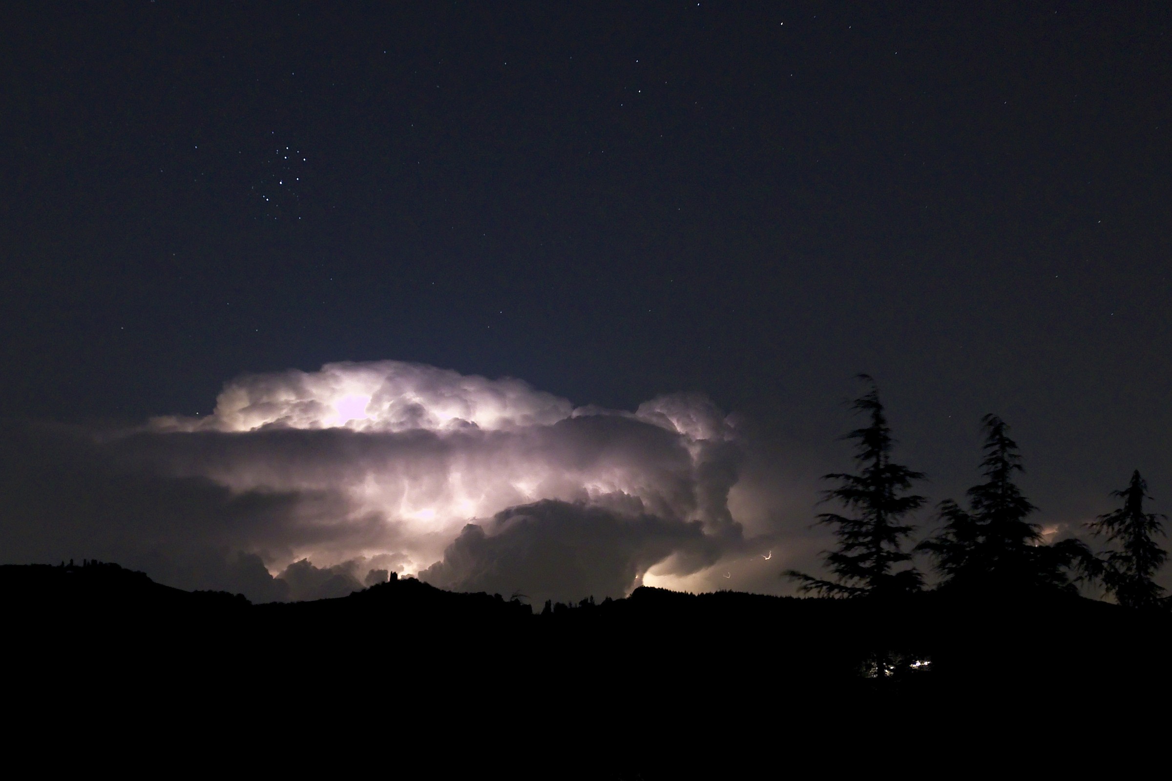 Thunderstorm in the Pleiades