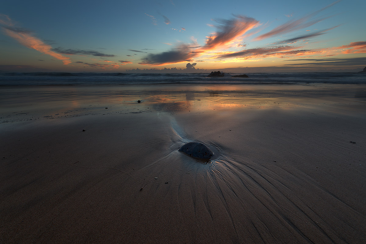 Sunset over the ocean (Portugal)