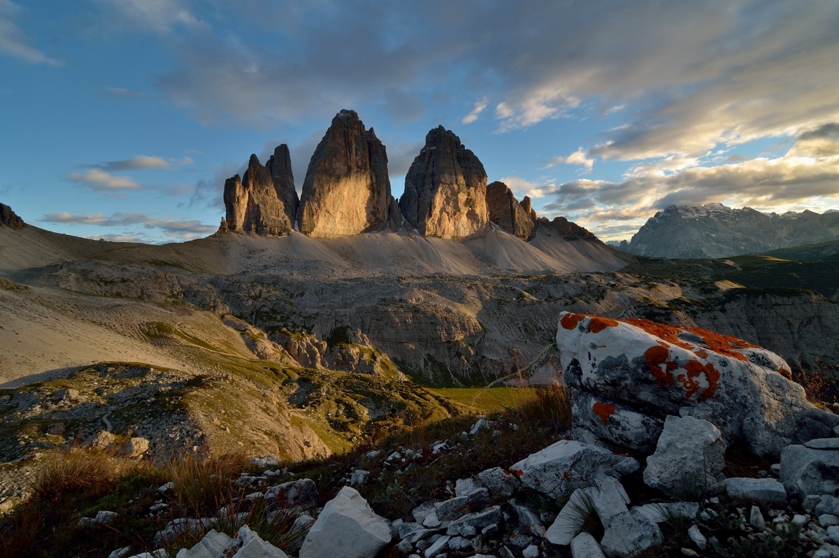Tre cime, un sasso ed un sorriso