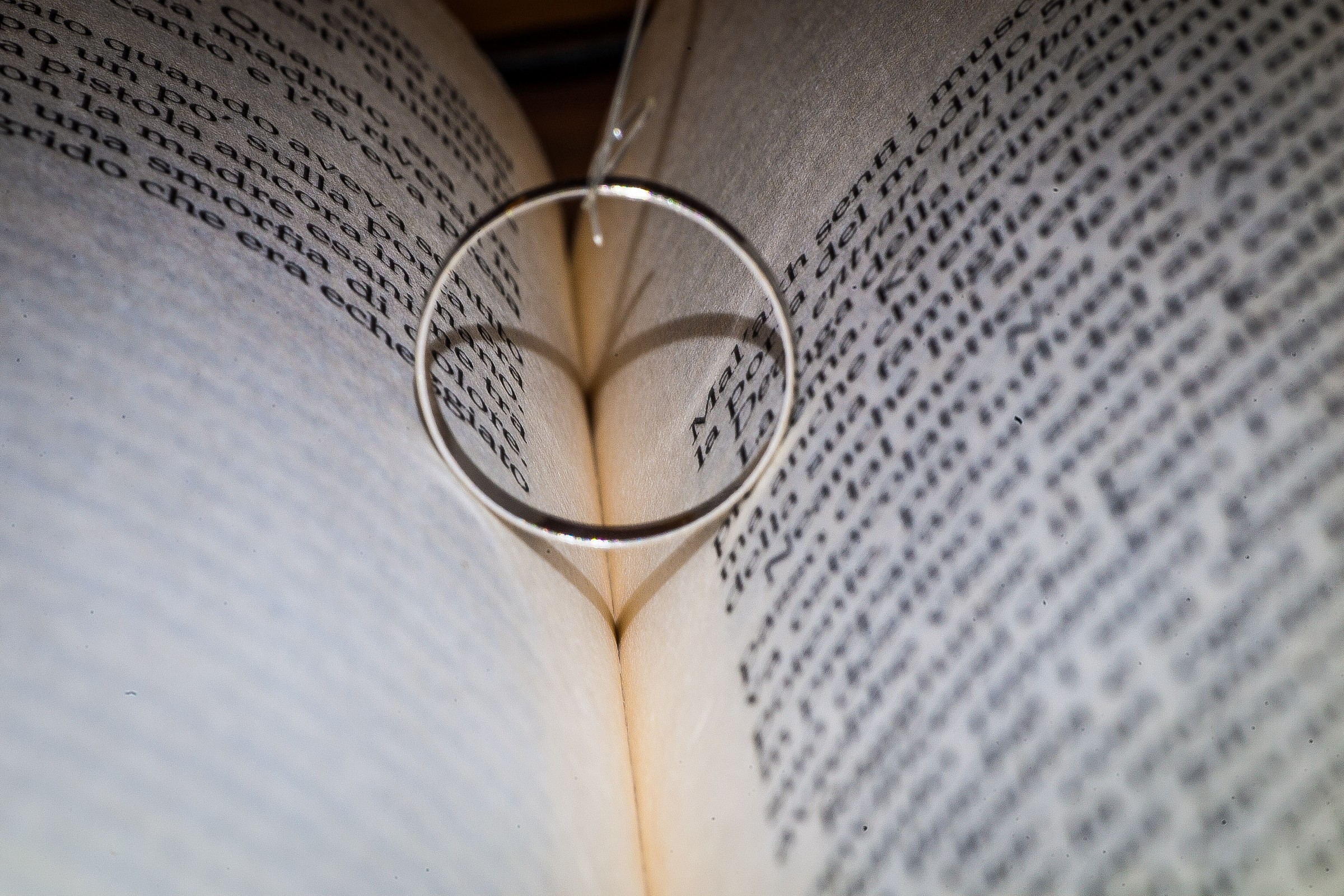 A heart between pages