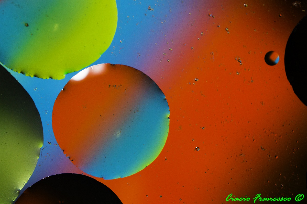 Oil colorful
