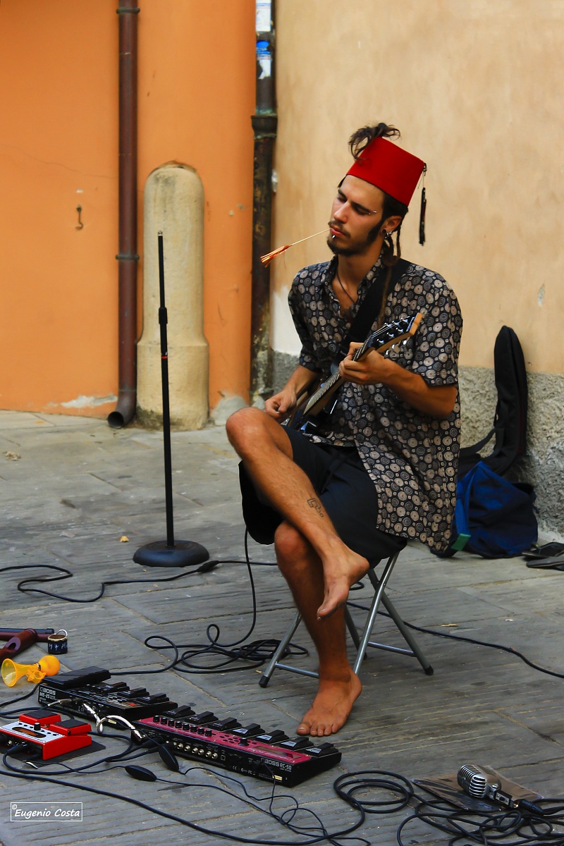 Artist Guitarist of the road ....