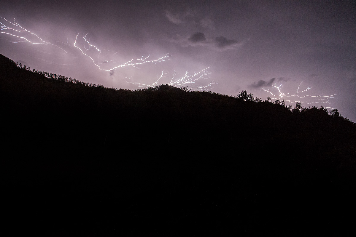 Lightning in Reggio Emilia Apennines
