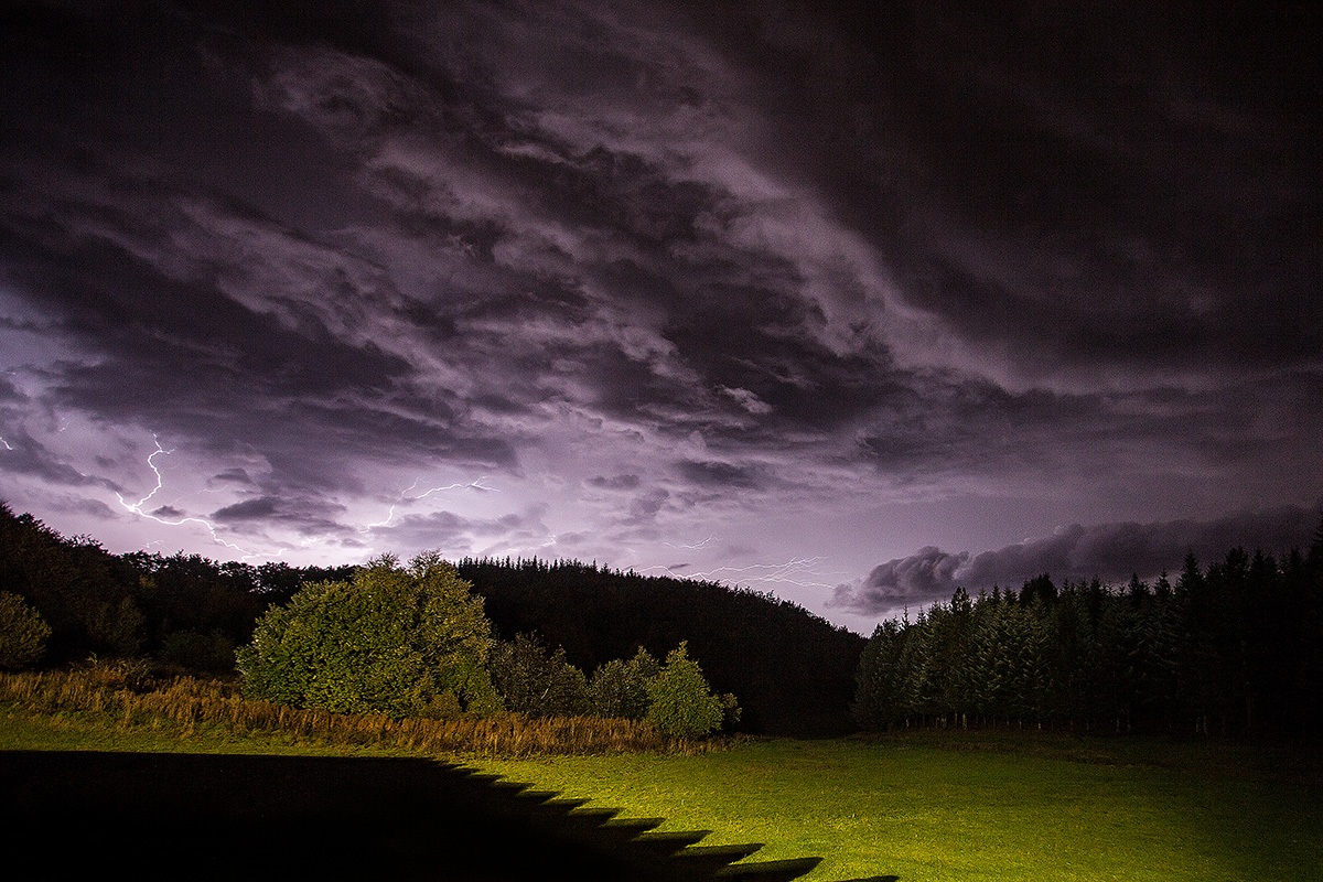 Lightning in Reggio Emilia Apennines