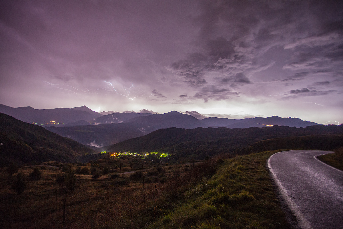 Lightning in Reggio Emilia Apennines